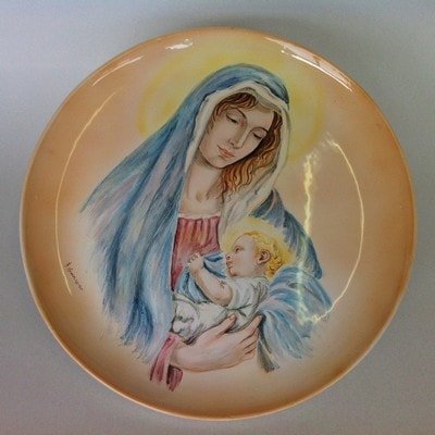 Ceramiche d-Arte di Albisola - Piatto in maiolica.